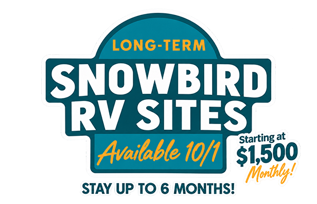 Long-Term Snowbird RV Sites Available 10/1
